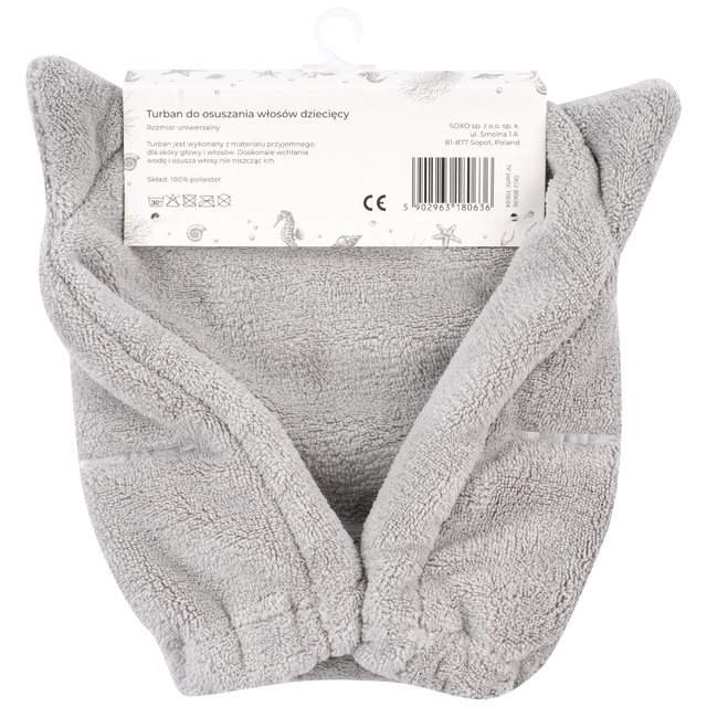Detský kúpací turban MOMO WAY mačka | uterák