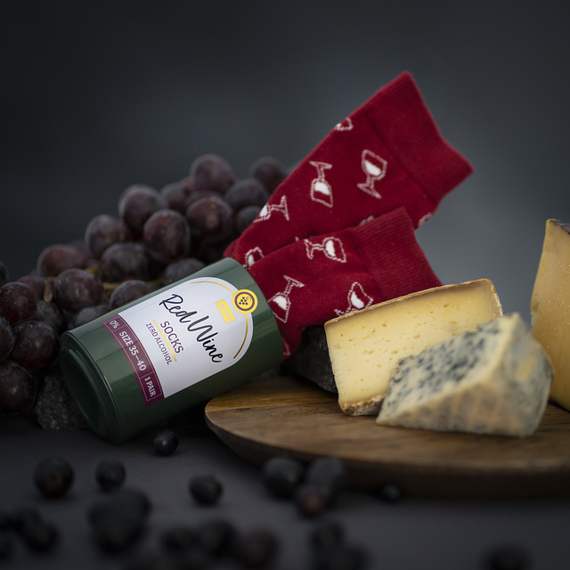 Dámske ponožky SOXO GOOD STUFF Červené víno vo fľaši