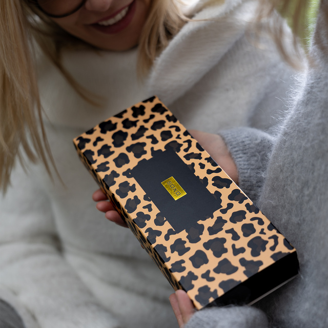 Dámske ponožky SOXO Leopard classic v balení - 3 páry