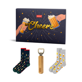 Sada pánskych ponožiek SOXO Cheers – 2 páry a otvárač