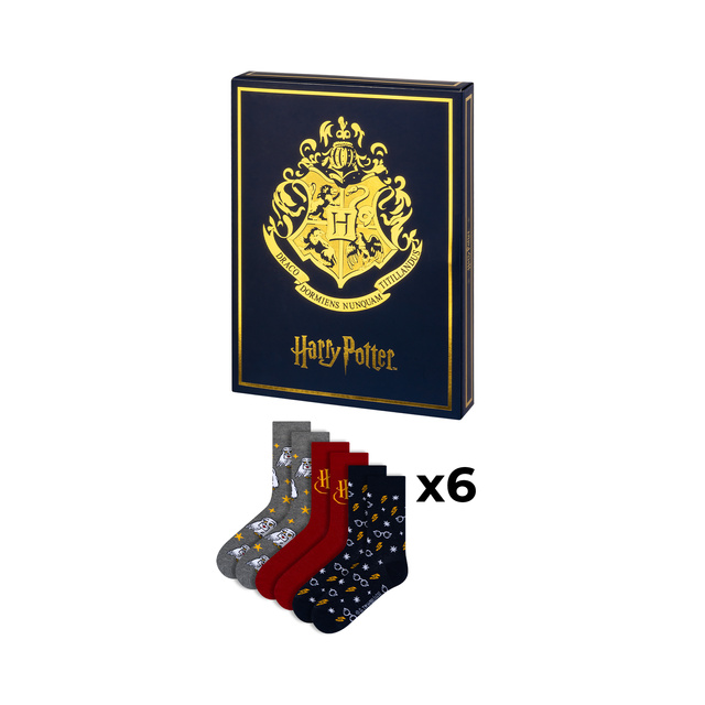 Adventný kalendár s Ponožkami Harry Potter 6-pack