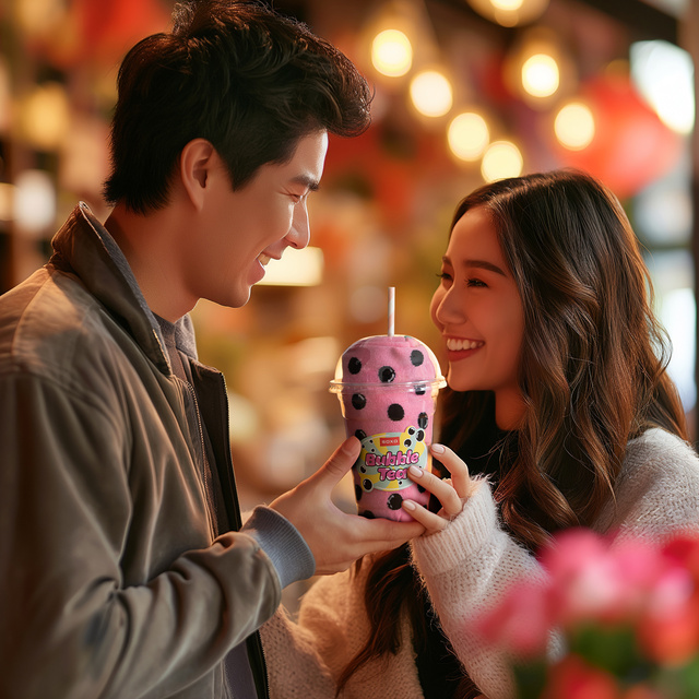 Pánske dámske ponožky Soxo ružové Bubble Tea - 2 páry