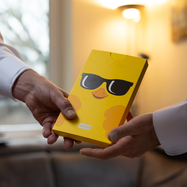 Ponožky v darčekovej kartičke – Kurča