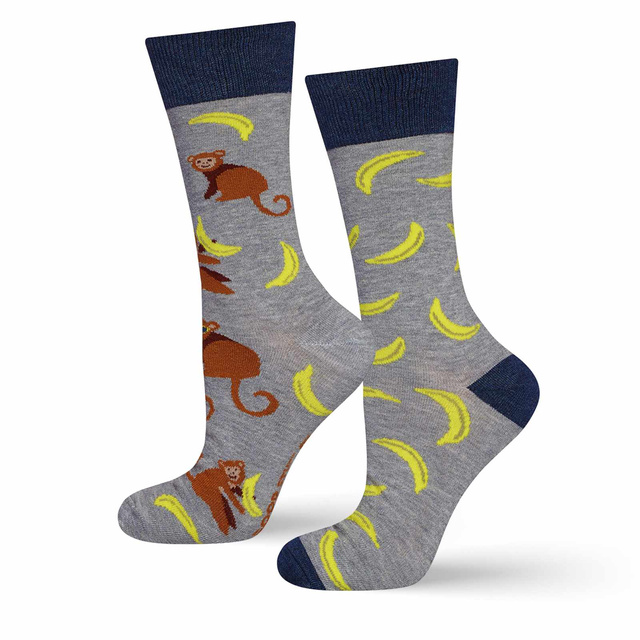 Farebné pánske ponožky SOXO GOOD STUFF nezhodné banán