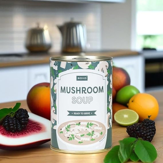 Pánske | Dámske ponožky hubová polievka SOXO v plechovke