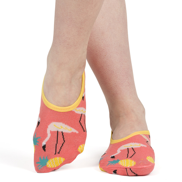 Sada 4x Farebné dámske ponožky SOXO so silikónom vtipné darček