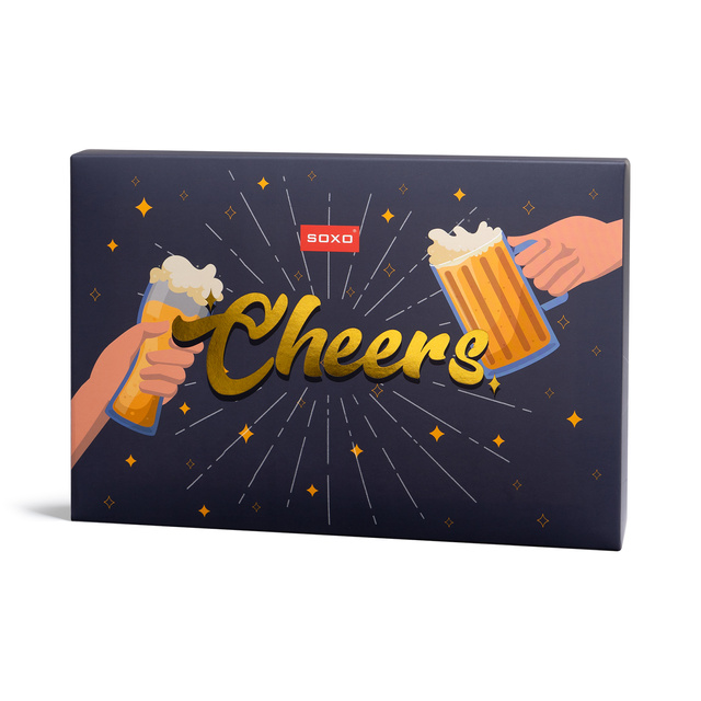 Sada pánskych ponožiek SOXO Cheers – 2 páry a otvárač