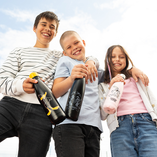 Termálna fľaša 500ml čierna | odolná a praktická | Harry Potter | Rokfort