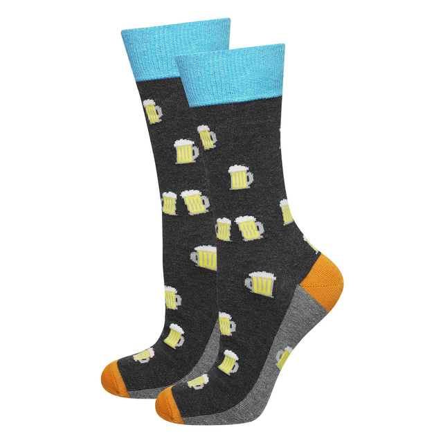 Darček pre otca: 1x Farebné pivové pánske ponožky SOXO a 1x Pánske ponožky s nápisom "Super Dad" a 1x pánske ponožky Superman