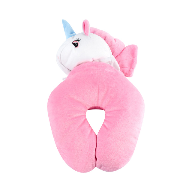 Multifunkčný cestovný vankúš MOMO WAY jednorožec | rožok | mäkký vankúš na krk