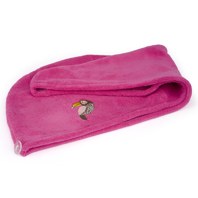Kúpací turban MOMO WAY ružový | uterák tukan
