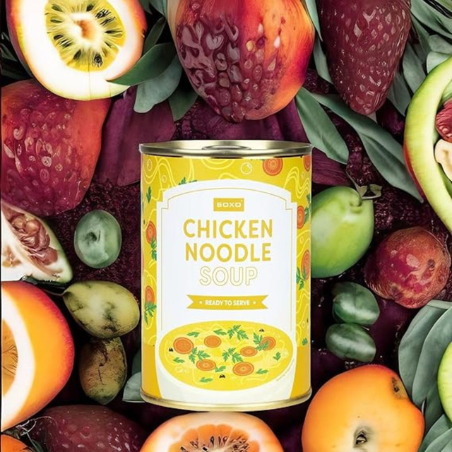 Dámske | Pánske ponožky SOXO GOOD STUFF kuracia polievka v plechovke