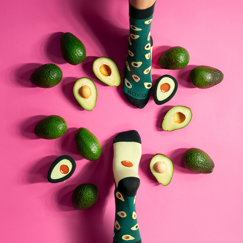 Dámske | Pánske ponožky SOXO | Avokádo v krabičke