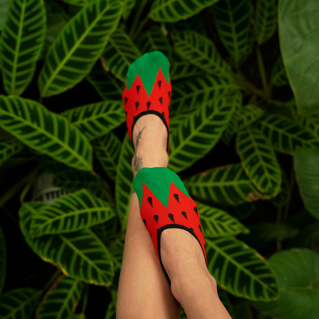 Sada 6x Farebné dámske ponožky SOXO bavlnené členkové