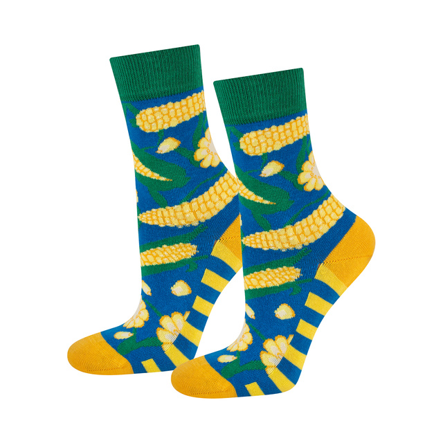 Dámske ponožky SOXO kukurica v plechovke