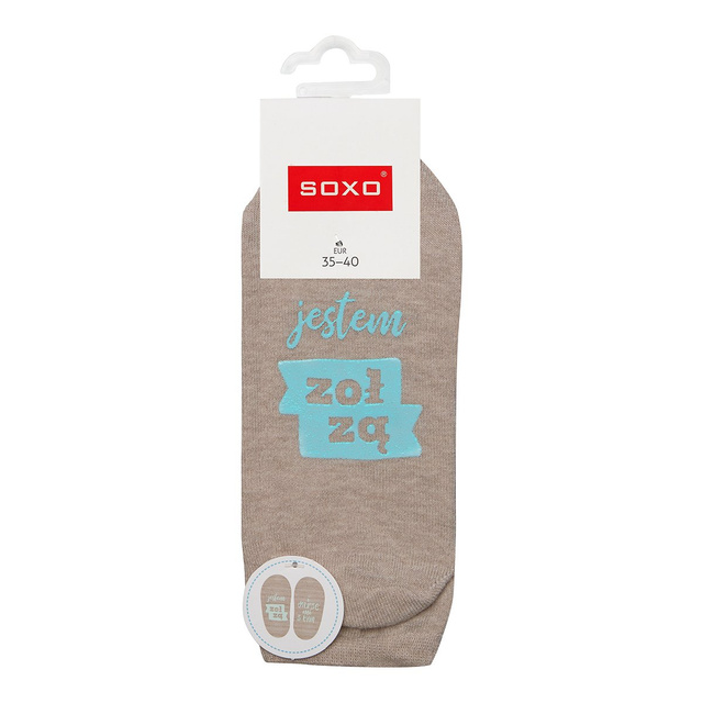 Sada 2x SOXO dámskych nôh s nápismi do života