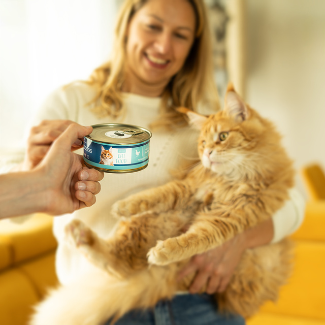 Pánske dámske ponožky SOXO mačka v plechovke