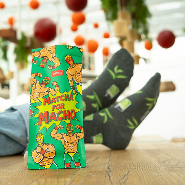 Pánske ponožky SOXO Matcha - 2 páry
